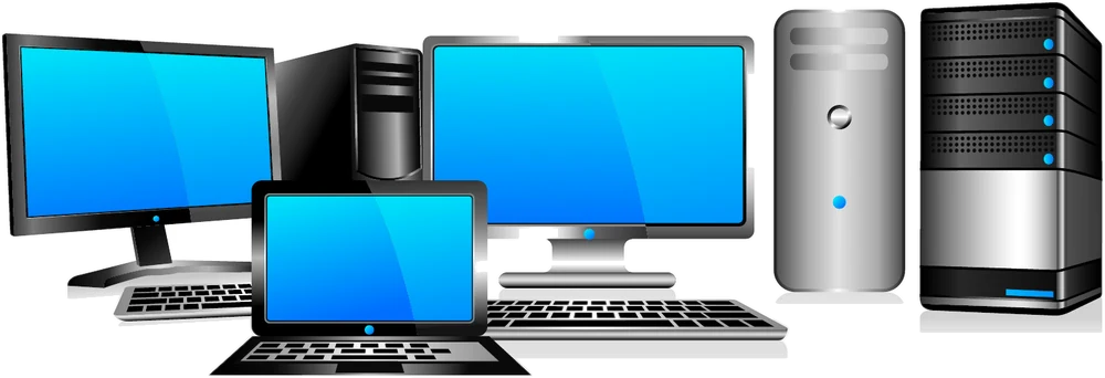 Desktop computers, laptop, workstation tower and server